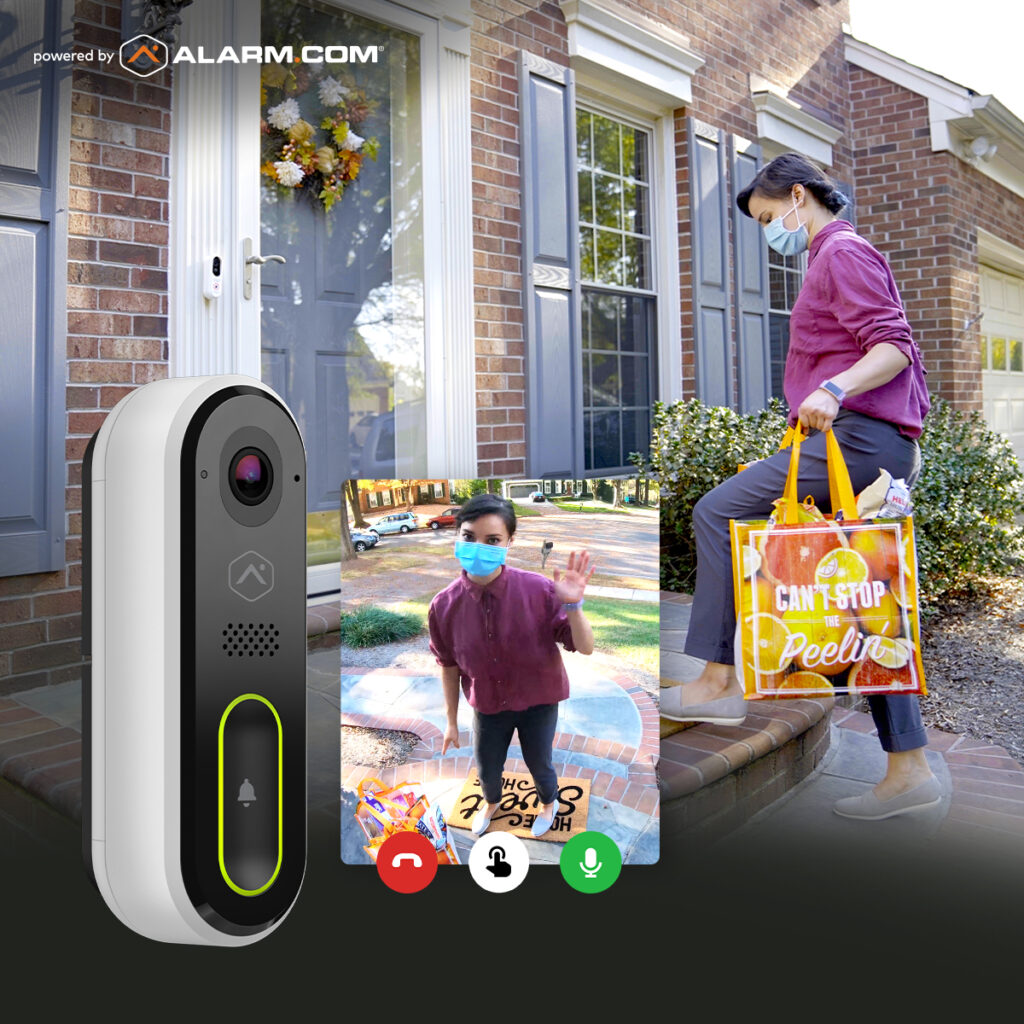 Alarm.com ADC-VDB770 Next Generation Video Doorbell With advanced Video Analytics