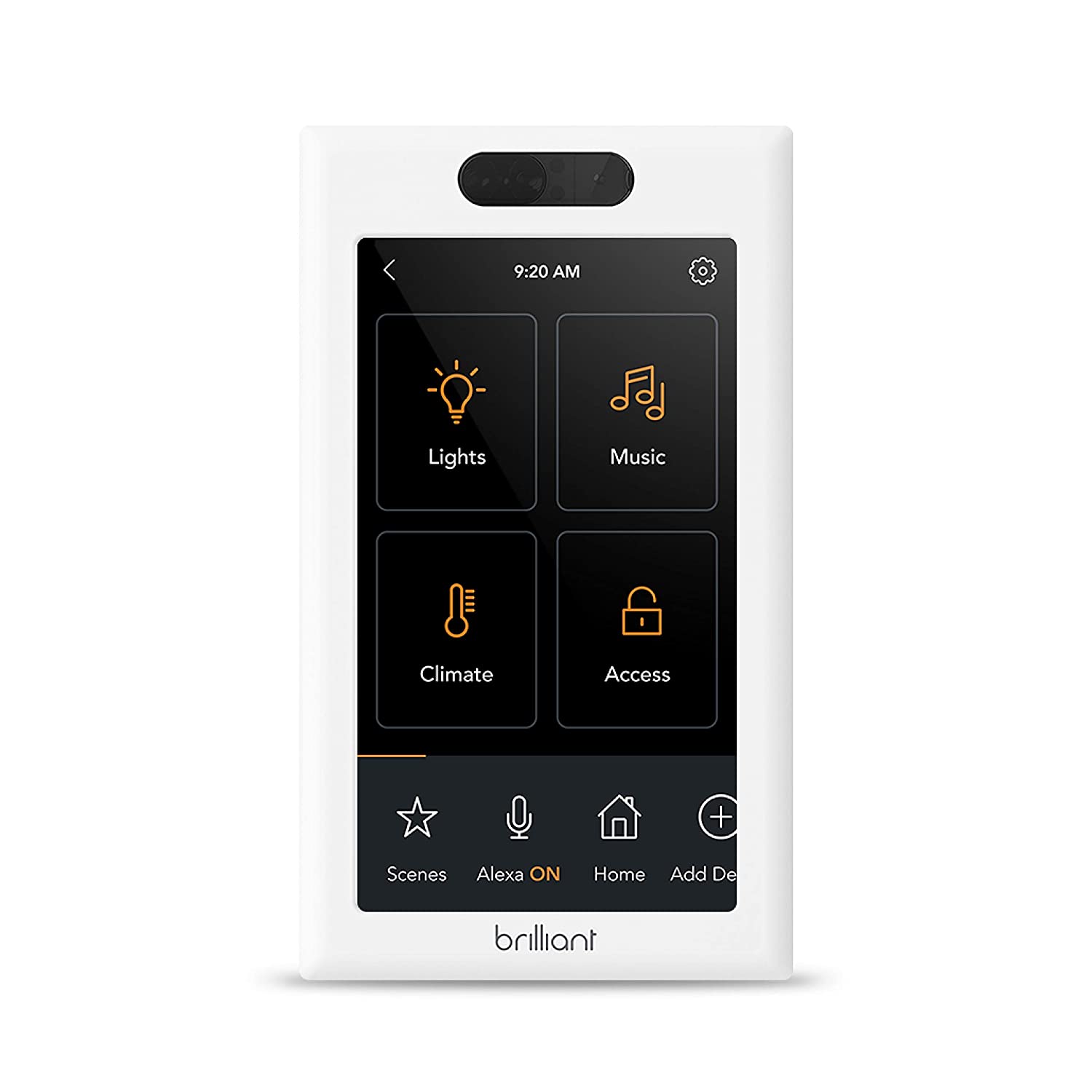 Resideo Smart Home Control (3-Switch Panel)  In-Wall Touchscreen Control for Lights, Music, & More