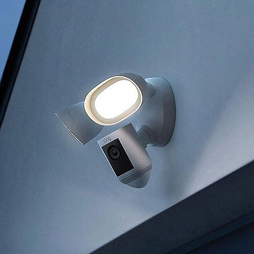 Ring Floodlight Cam Wired Pro, Outdoor Security Camera, White (B08FCWHG98)