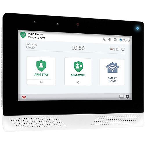 2GIG Edge Wireless Touchscreen Alarm Control Panel with Built-In Alarm.Com Verizon LTE Communicator