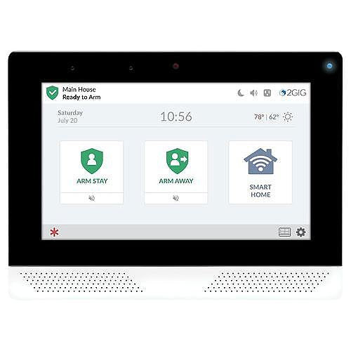 2GIG Edge Wireless Touchscreen Alarm Control Panel with Built-In Alarm.Com Verizon LTE Communicator