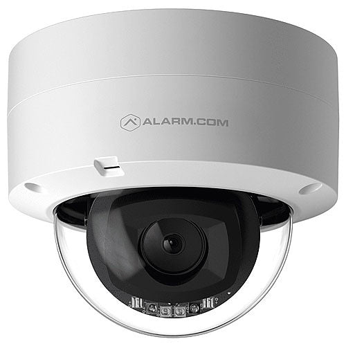 Alarm.com ADC-VC847PF Pro Series 1080p Indoor/Outdoor Dome POE Camera, 3.2-9.8 mm Lens, White