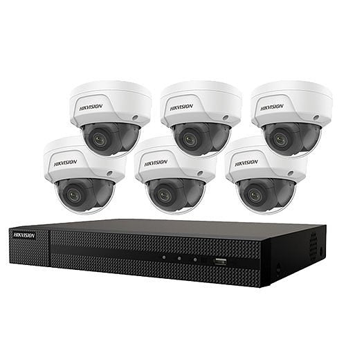 Hikvision EKI-K82D46 4K NVR Value Express Kit, (1) ERI-K108-P8 NVR, (6) ECI-D24F2 Cameras