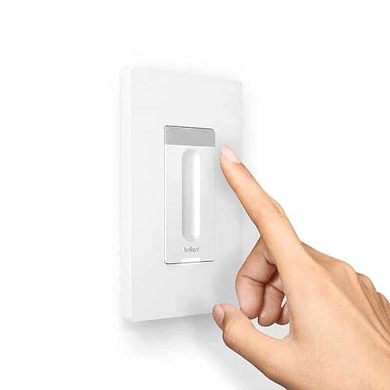Brilliant BHS120US-WH1 Wireless Dimmer/Switch Combo 1-Switch, White